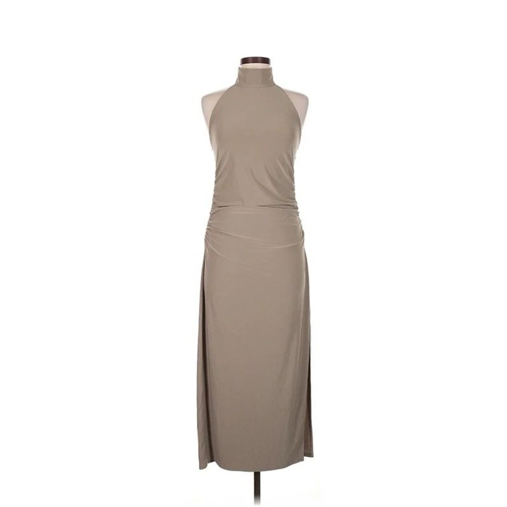 Aritzia Smooth Matter Remedy Dress Size M in Taupe